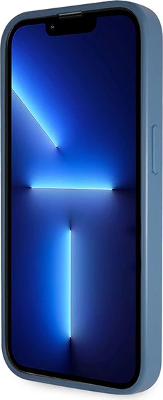 Ovitek za telefon, trdo ohišje, Crossbody 4G z metalnim logotipom, moder, Guess iPhone 14 Pro 6.1\"