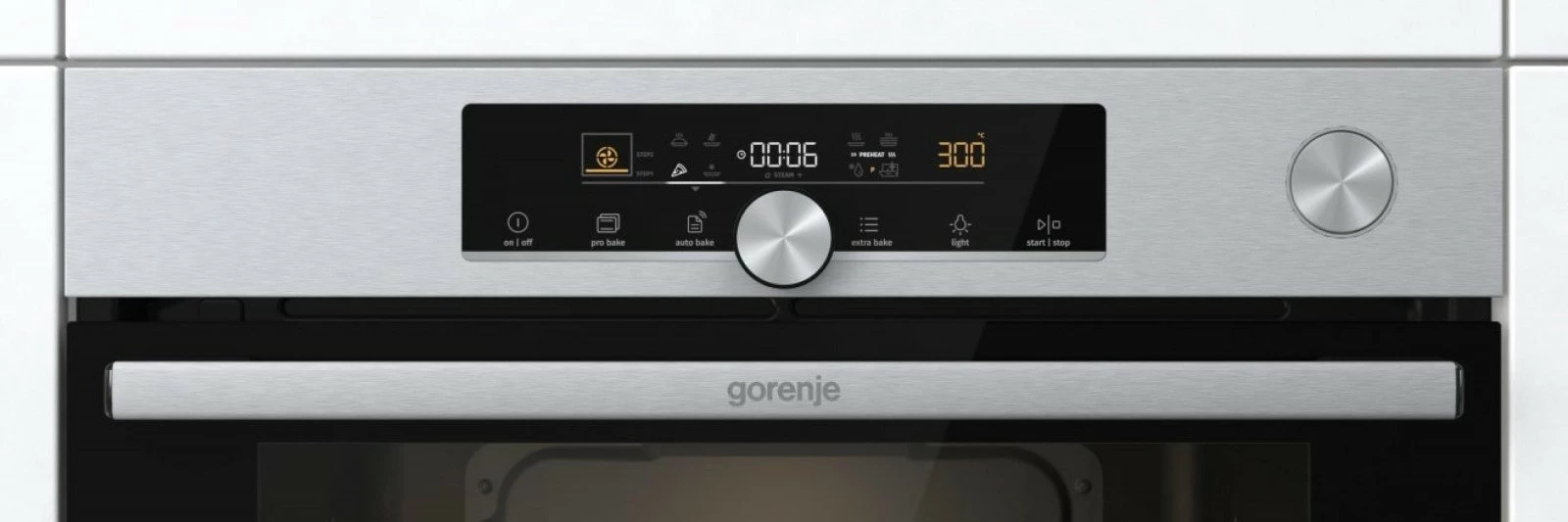 Pečica Gorenje BSA6747A04X, 77 L, inox, A+