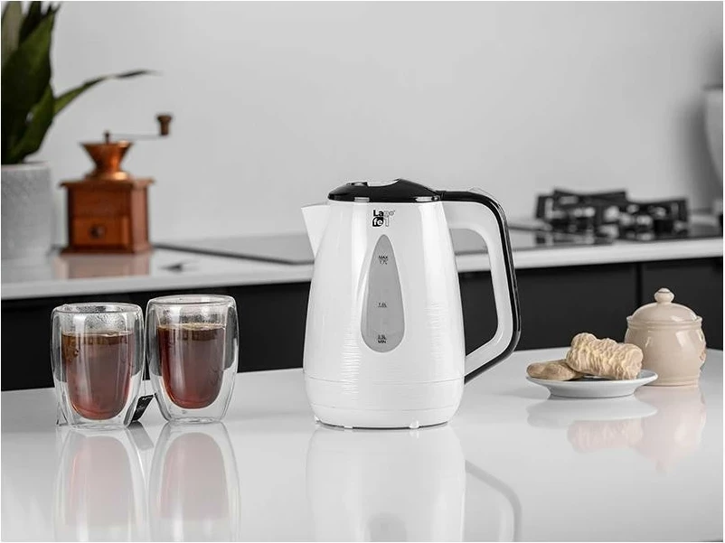 Električni čajnik 1,7 L Lafe CEG018, bel-črn