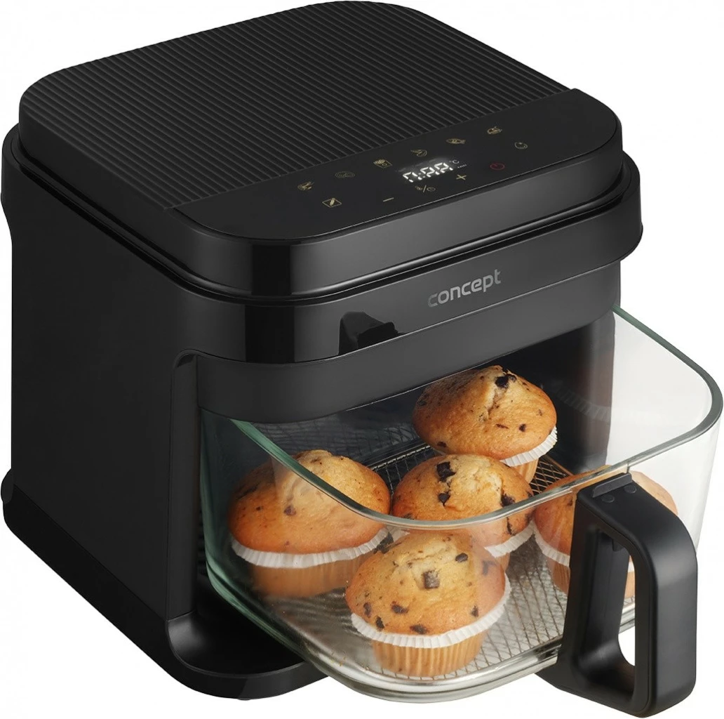 Friteza na vroč zrak Concept FR5500, 5,5 L, črna