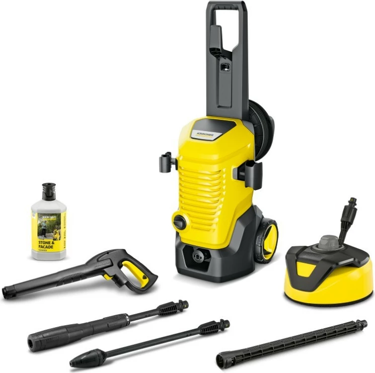 Pastralnik pod pritiskom Karcher K5 WCM Premium Home Modular, 145 bar, 2100 W, 8 m, črno/rumen, komplet dodatkov