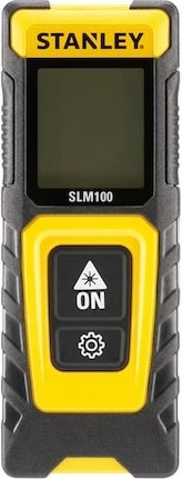 Laserjski daljinomer, 30 m, LCD, črno/rumen - Stanley SLM100