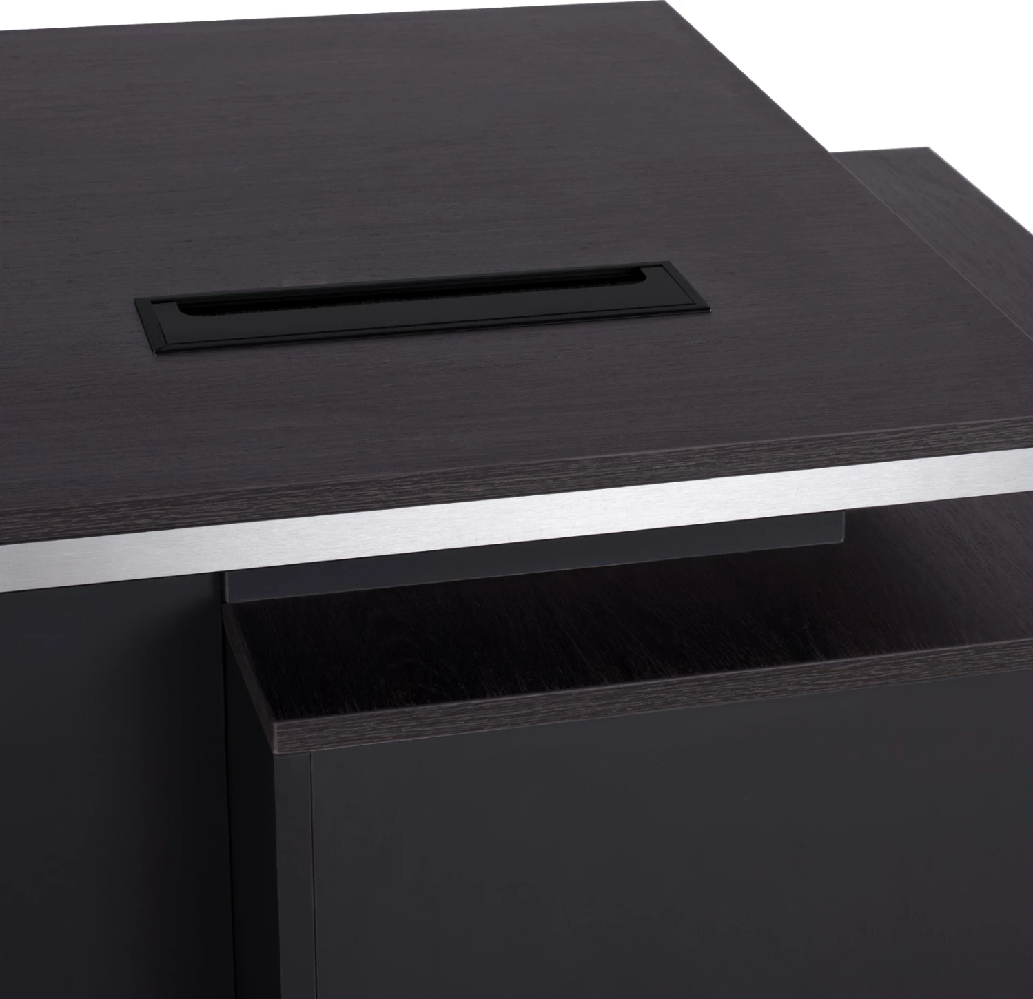 Profesionalna pisalna miza z levo omaro, barva rosewood, FH2113L, 180x80x76 cm