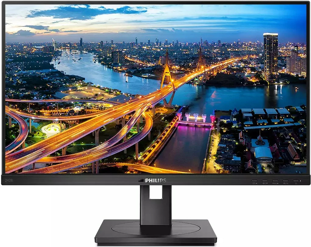 Monitor 23,8'' (60,5 cm), 16:9, DVI+HDMI+DP+USB, spletna kamera, črn - Philips 242B1