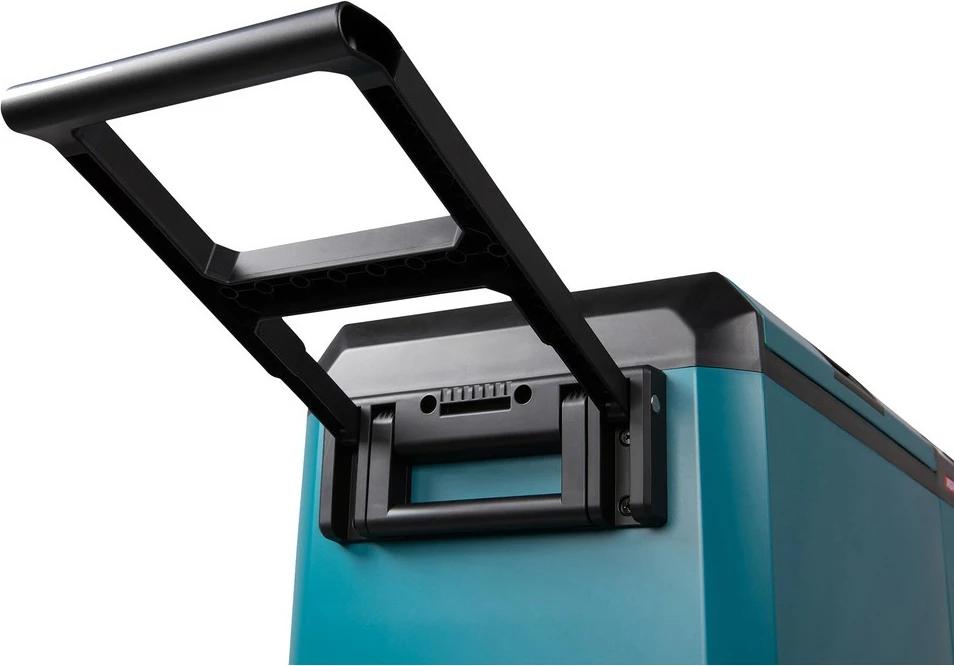 Prenosna termična škatla, hladilno-grelna, Makita CW004GZ 40V, LED zaslon, na kolesih, črno/modra