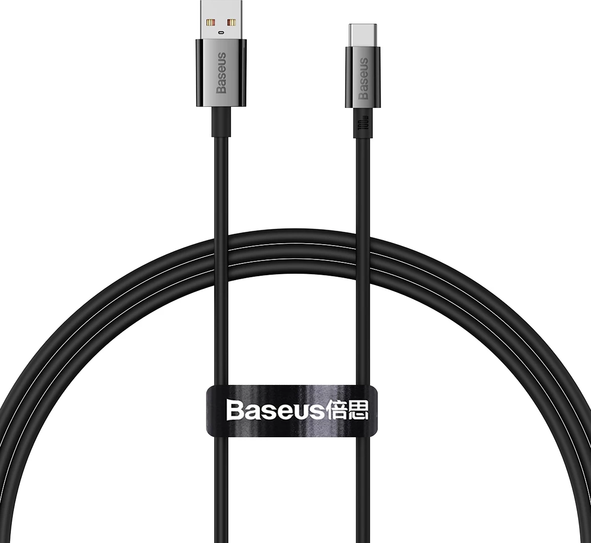 Kabel USB-A na USB-C Superior Series, Baseus, 1 m, 100 W, črn