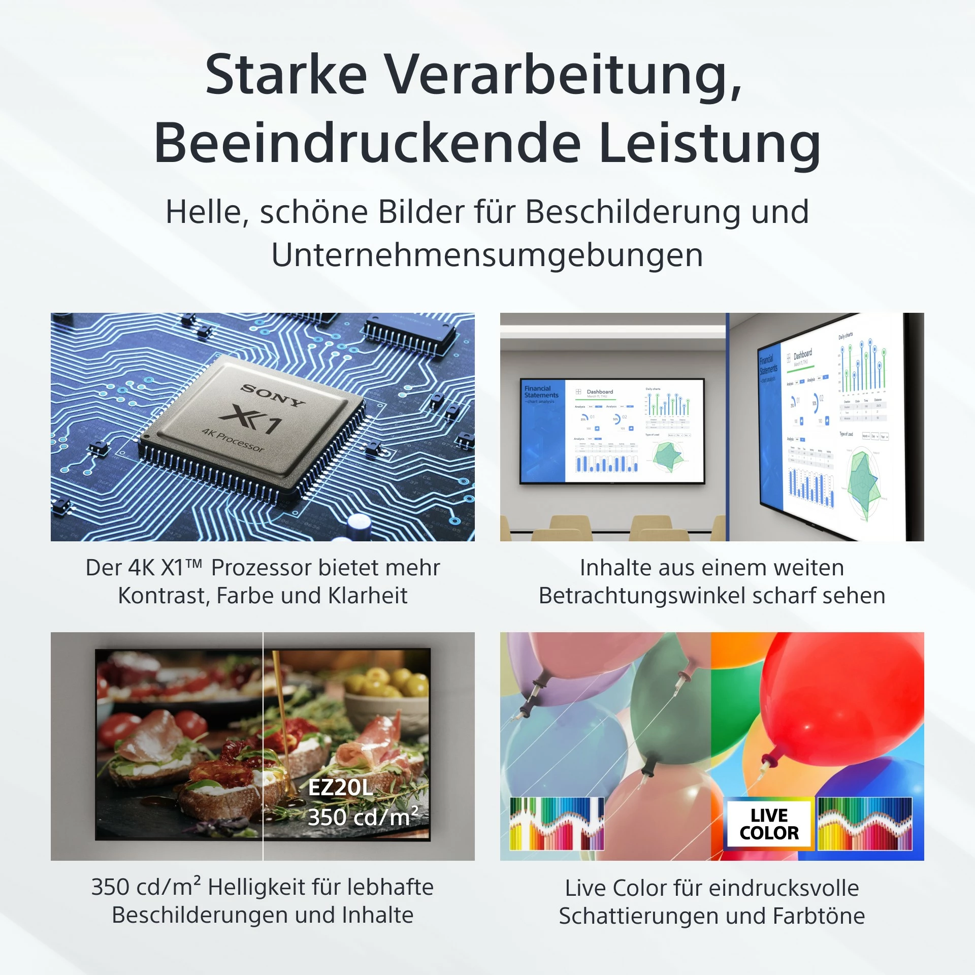 Velik zaslon 65 inč, 4K Ultra HD, LCD, Android, Wi-Fi Sony FW-65EZ20L