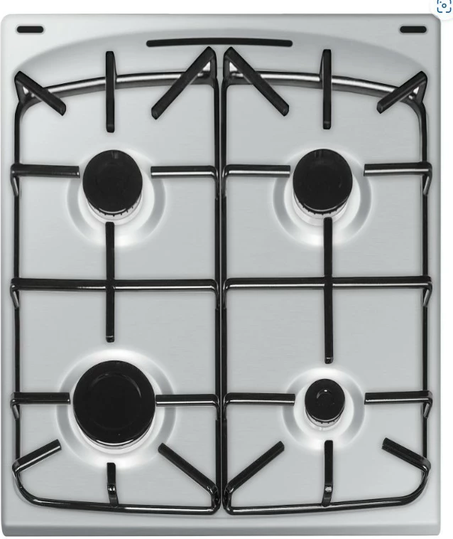 Kombinirana pečica z 4 kuhališči Amica 58GE3.33HZpTaQ(Xx), 62 L, plin in elektrika, črno/inox