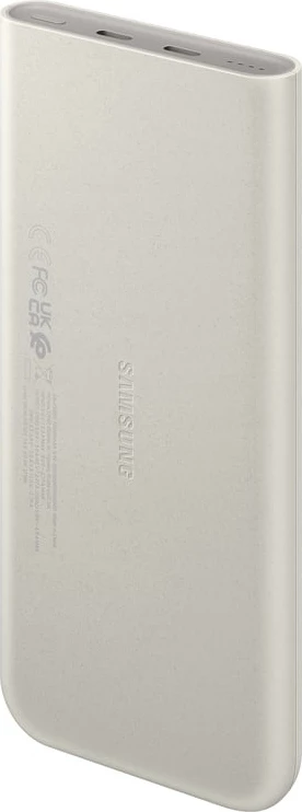 Prenosni polnilec 10000 mAh, 2x USB-C, 25 W, Samsung EB-P3400XUE, bež