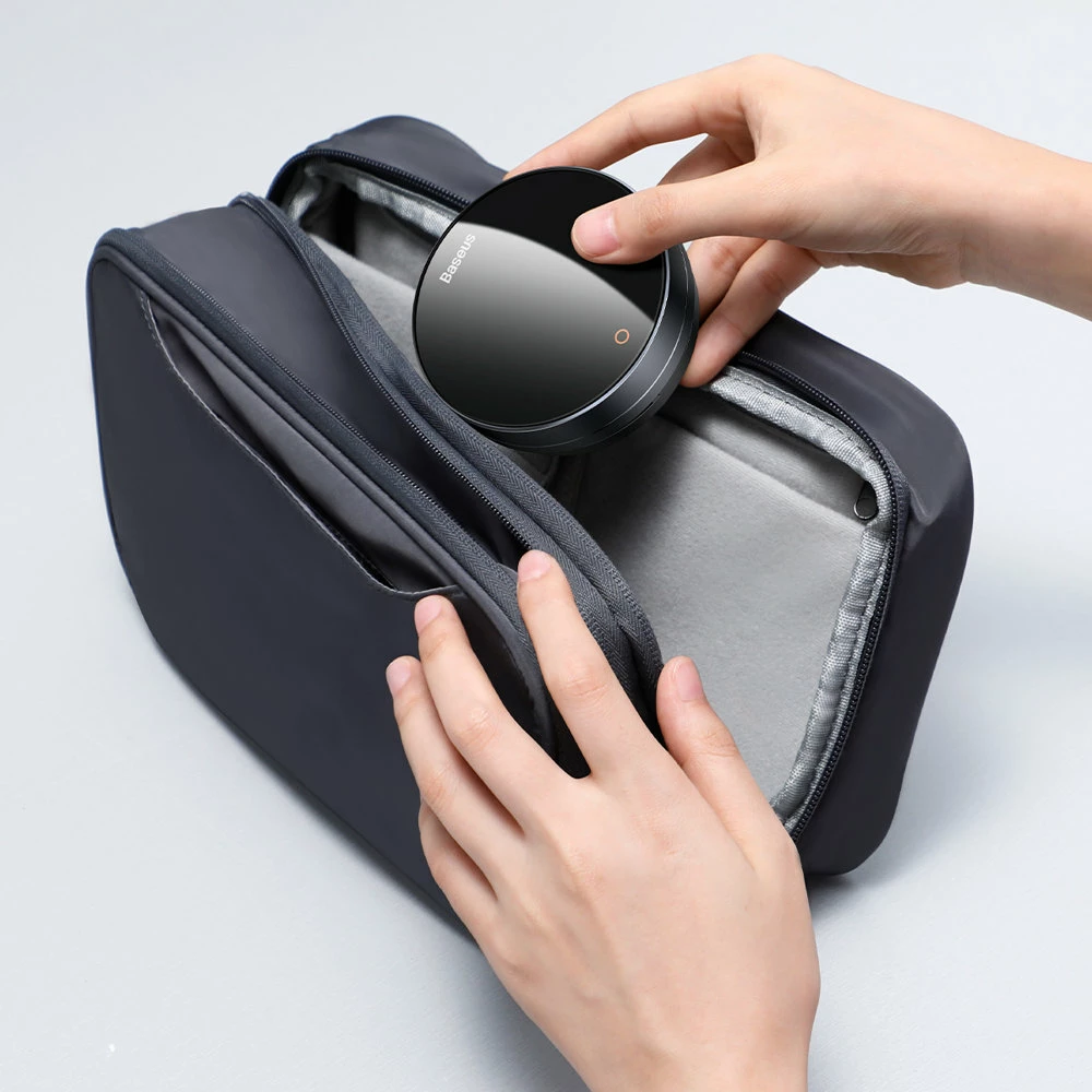 Elektronski timer Baseus Heyo Pro, FMDS000013, LED, magnet, siv