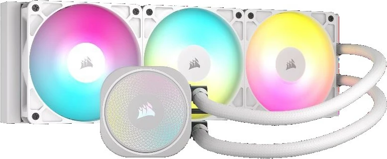 Ftohljiv vodni za procesor NAUTILUS 360 ARGB, Corsair, 360 mm, bel