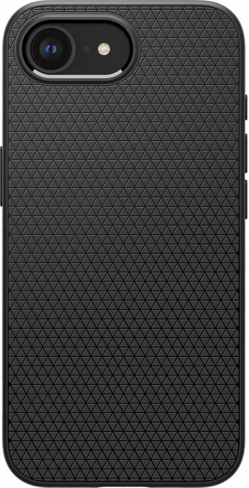 Zaščitni ovitek Liquid Air Mag MagSafe za iPhone 16e, Spigen, črn, polprosojen