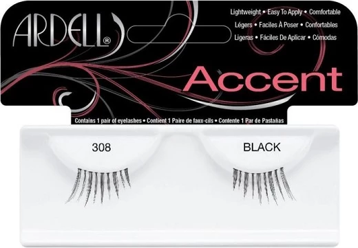 Naglasni trepalnice Accent 1 308 Black, Ardell, 1 kos