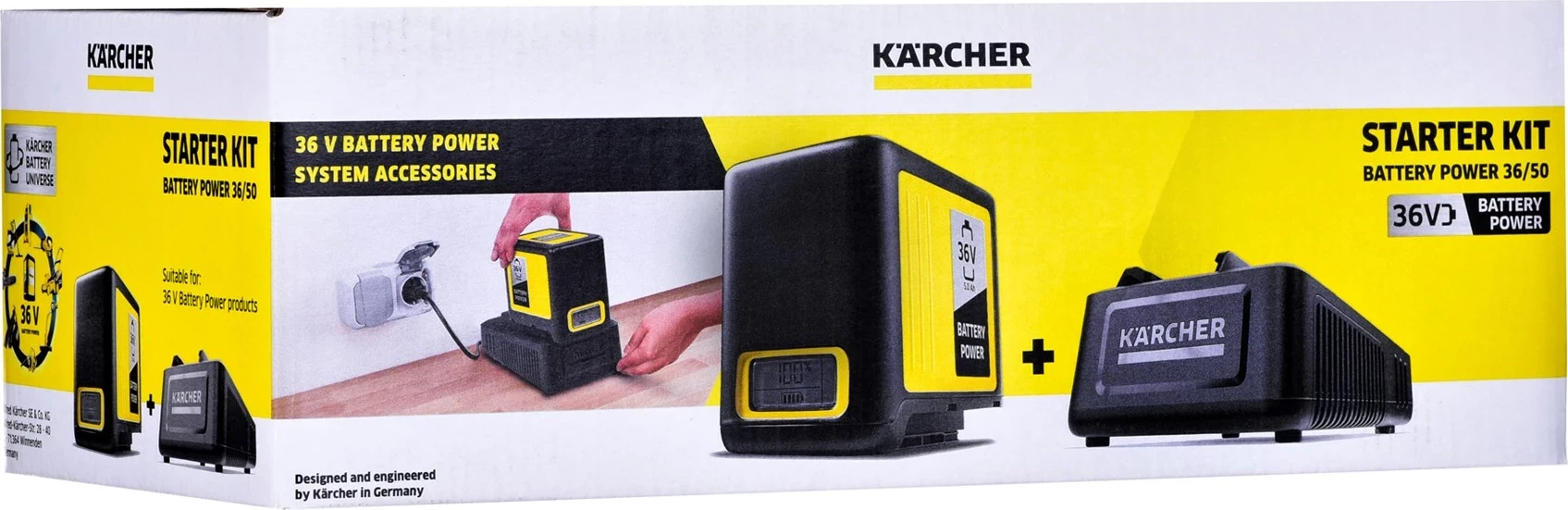 Set baterije in polnilca Power 36/50, 36V, 5 Ah, črn - Kärcher