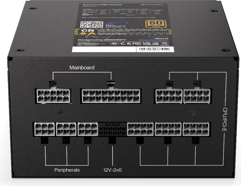 Napajalnik ENDORFY Supremo FM6 1000W, črn