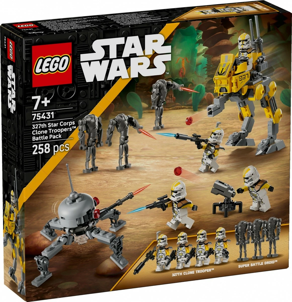 Gradbeni set LEGO Star Wars 75431, 327th Star Corps klonovski vojaki, 258 kosov