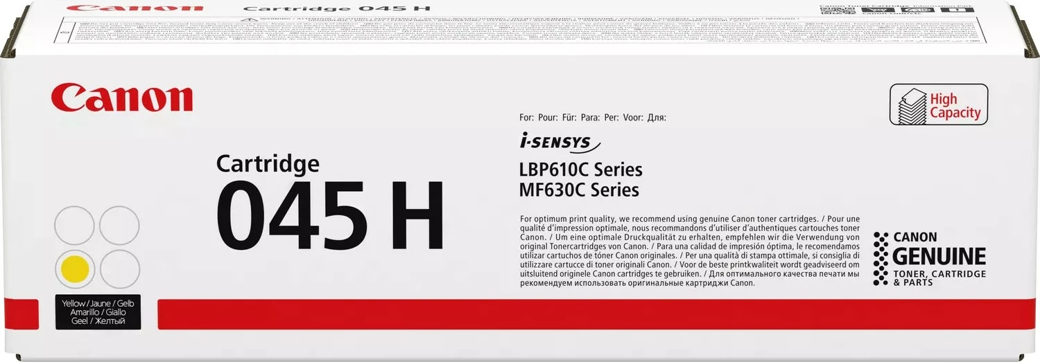 Toner, 2.200 strani, rumen, Canon 045 H, 1 kos