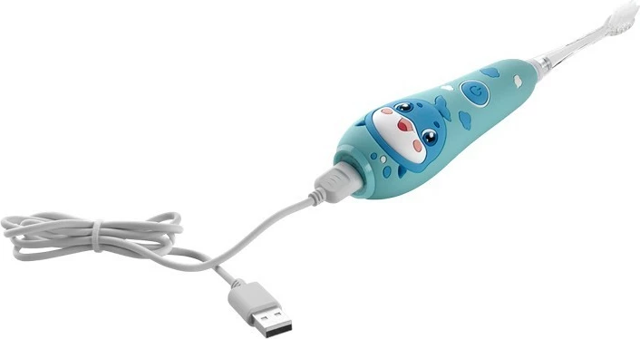 Sonična otroška električna zobna ščetka KIDO SMILE ZK3020, Concept, 4 nastavki, modra