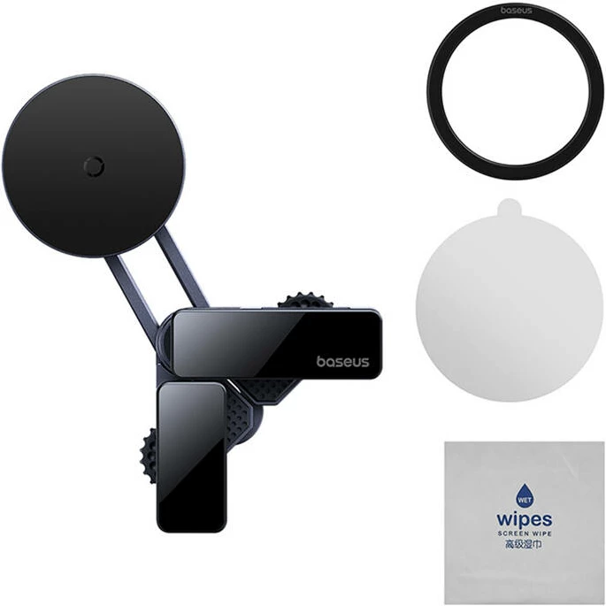 Magnetni nosilec za telefon, za avtomobilski zaslon, Baseus MaxView, siv