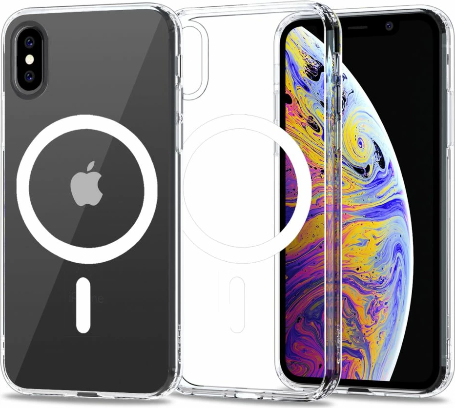 Ovitek za telefon MagMat MagSafe za iPhone X/XS, Tech-Protect, prozoren