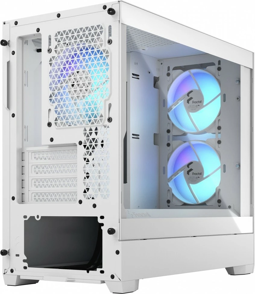 Računalniško ohišje Pop Mini Air TG Clear Tint RGB, Fractal Design, belo