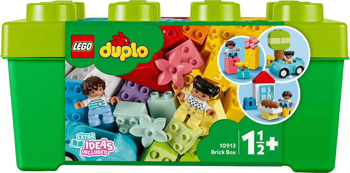 Klasni komplet LEGO DUPLO Brick Box 10913, 65 kosov, večbarven