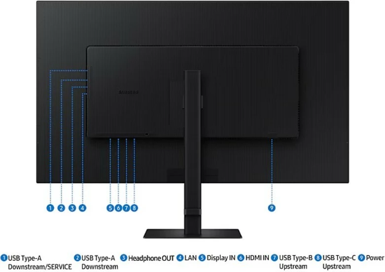 Monitor ViewFinity S8 Samsung LS37D800UAUXEN, 37", UHD, črn