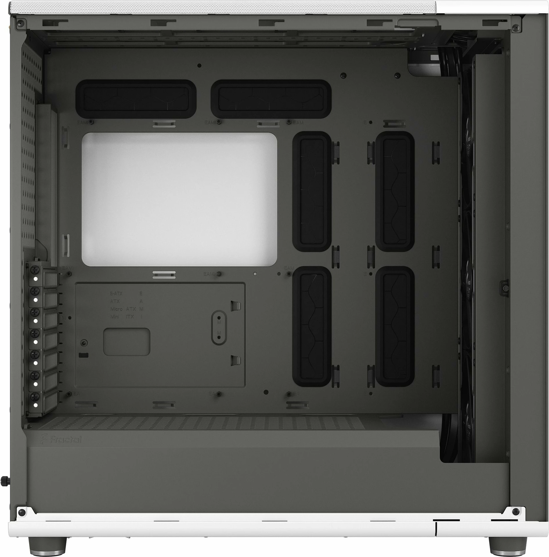 Midi Tower ohišje za računalnik Fractal Design FD-C-NOR1X-04, bela, ATX, EATX, micro ATX, Micro-ITX