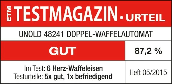 Vafeljnik, UNOLD 48241, kovinski, 2 vaflja, nastavljiv termostat, črn