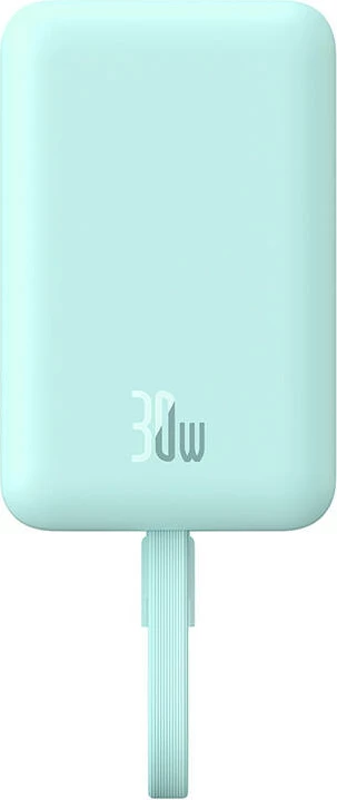 Prenosna magnetna baterija 10.000 mAh, 30W, MagSafe, USB-C, Baseus, modra