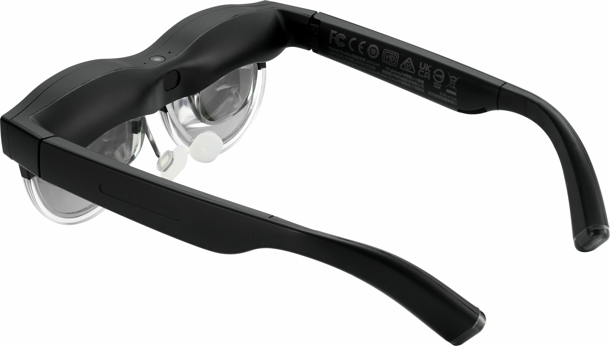 Nosljiv zaslon AirVision M1, Micro OLED, 1920x1080, 1100 cd/m², z vgrajenim touchpadom, ASUS, črn
