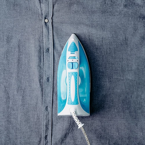 Parni likalnik, Adler MS 5023, 2200 W, plošča iz nerjavnega jekla, modro-bel