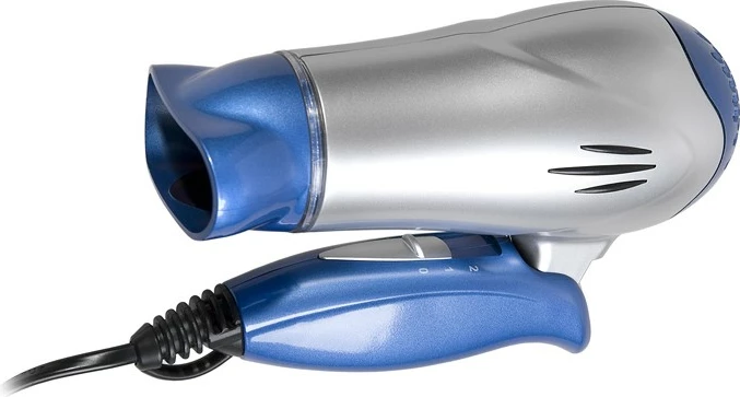 Sušilnik za lase Lafe SWS-001.1, 1200 W, 3 hitrosti, zložljiv ročaj, s koncentratorskim nastavkom, modro/srebrn
