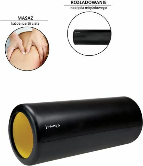 Rolo za fitnes, HMS FS111, črno-žut