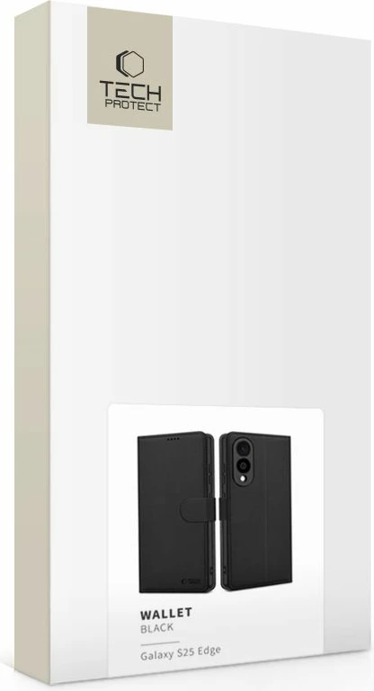 Zaščitna denarnica za Samsung Galaxy S25 Edge, Tech-Protect, črna
