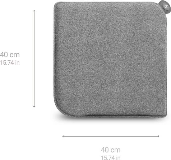 Električni jastuk za stol Medisana OL 600, 400x400 mm, 3 stopnje ogrevanja, siv