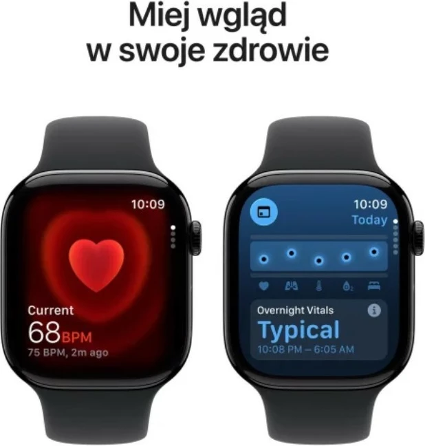 Pametna ura Apple Watch Series 11 GPS+Cellular, 42 mm, ohišje iz oniks aluminija, črn športni pašček S/M