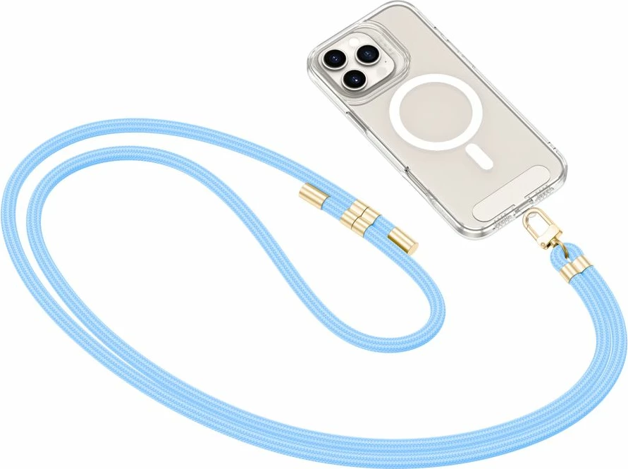 Rokav za nošnjo čez ramo za telefon Tech-Protect C7S, s priključkom, moder