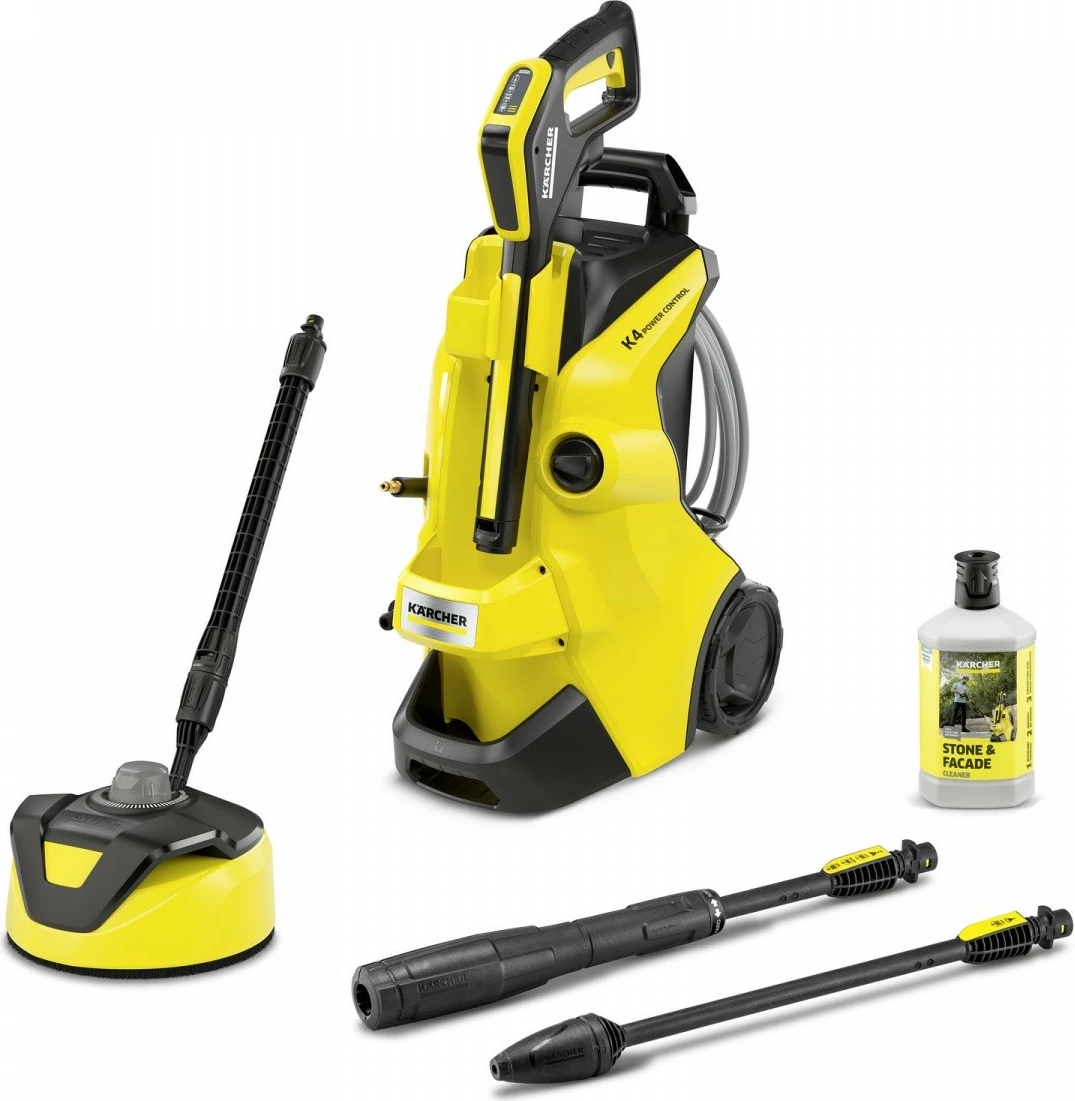 Visokotlačni čistilec K4 Power Control Flex Home, Karcher 1.324-303.0, rumeno/črn, komplet z dodatki