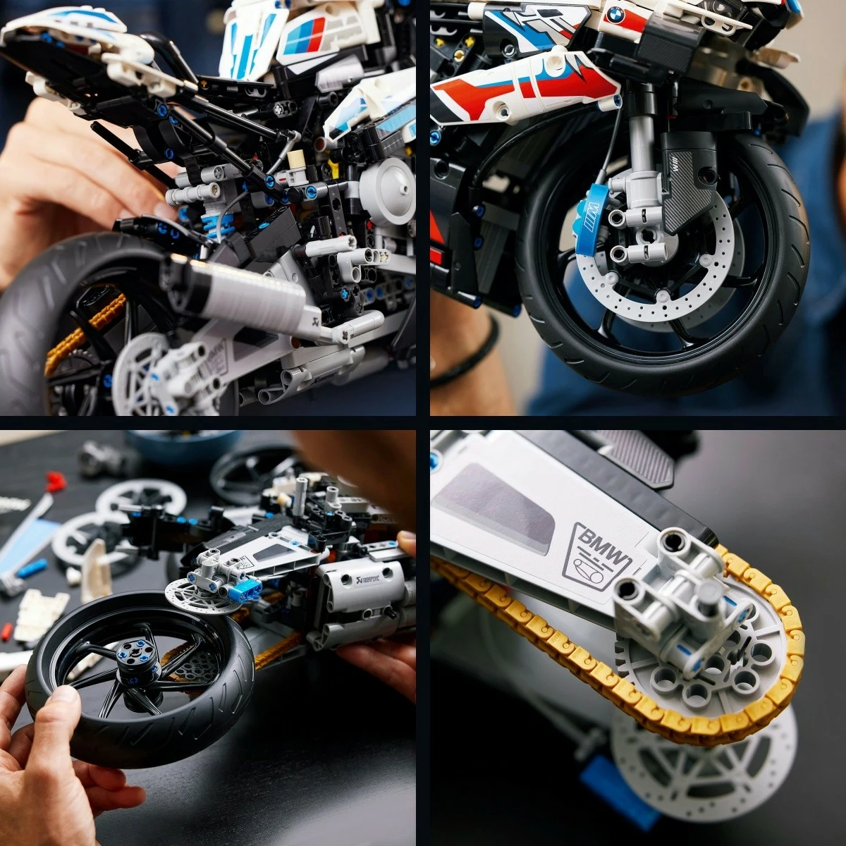 Model motocikla v merilu 1:5 LEGO Technic BMW M 1000 RR, 1920 delov, za odrasle