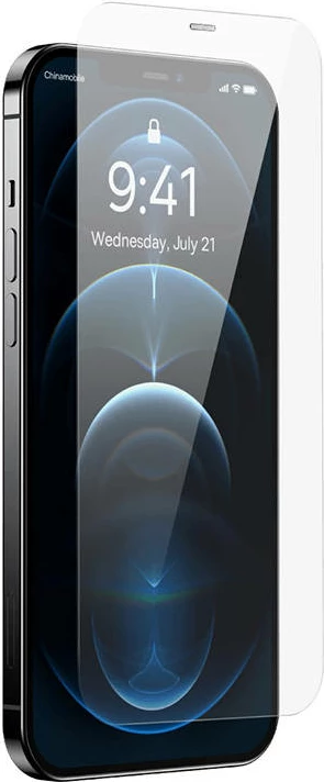 Zaščitno steklo Baseus za iPhone 12 Pro Max, 0,4 mm, s čistilnim kompletom