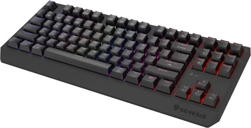 Mehanska brezžična tipkovnica TKL Genesis Thor 230, RGB, Outemu Red, črna