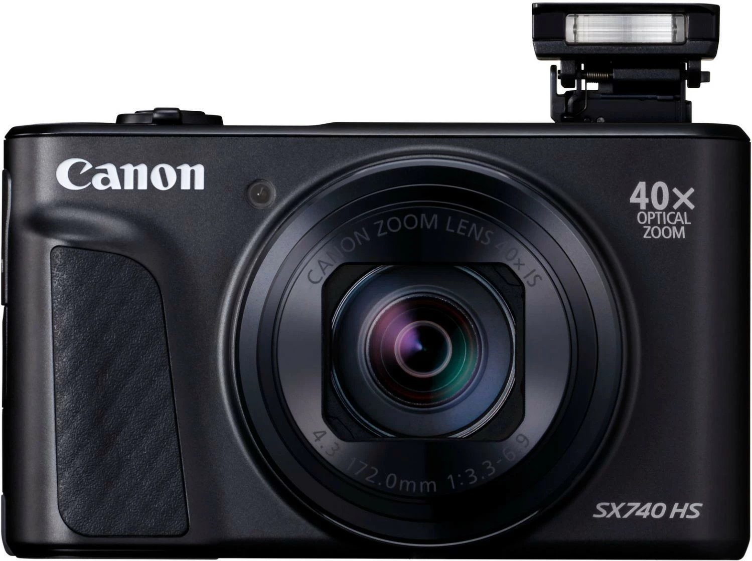 Kompaktni fotoaparat Canon PowerShot SX740 HS, 20,3 MP, 40x optični zoom, 4K, Wi‑Fi, črn