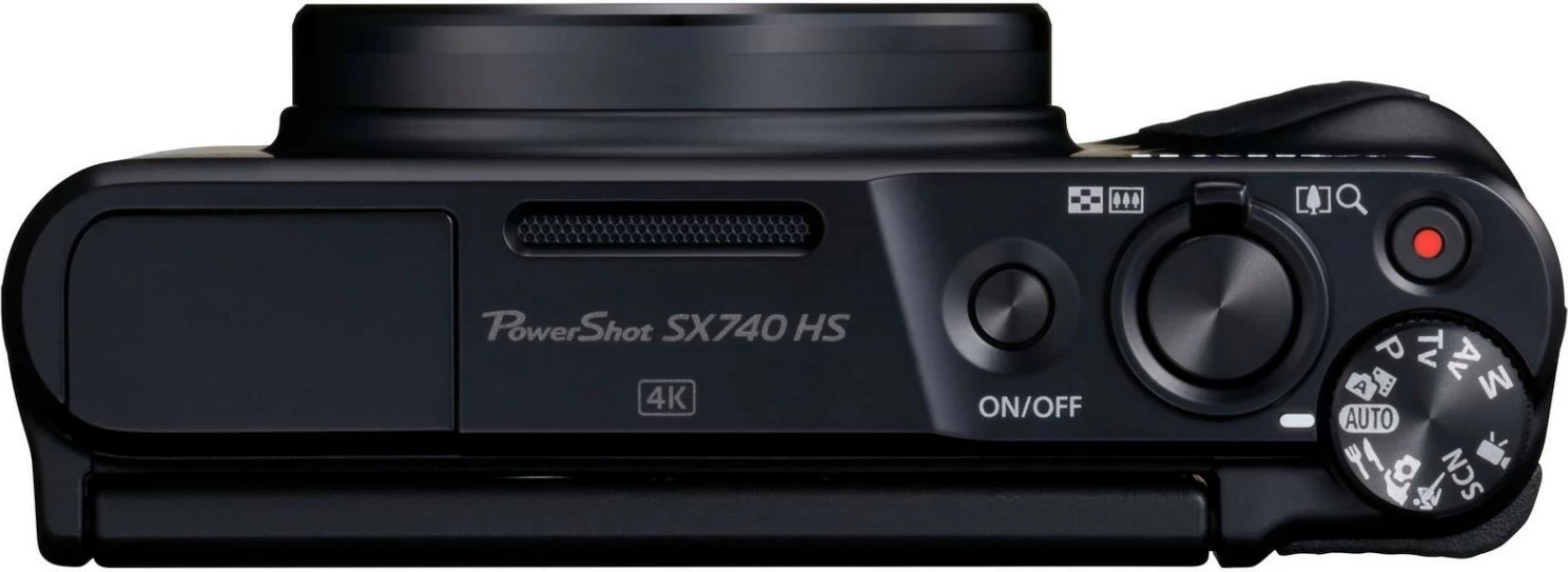 Kompaktni fotoaparat Canon PowerShot SX740 HS, 20,3 MP, 40x optični zoom, 4K, Wi‑Fi, črn