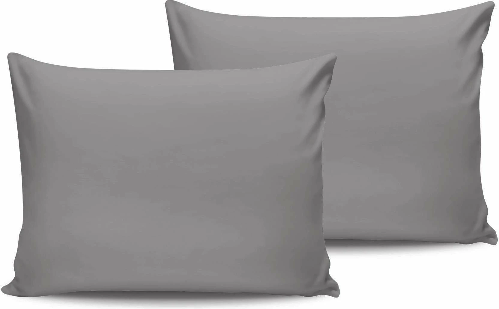 Satenaste prevleke za vzglavnik, 2 kosa, temno siva, L'essentiel