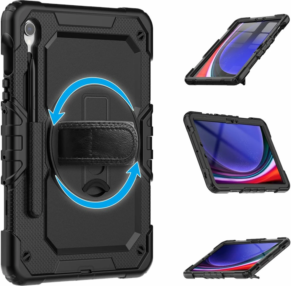 Ovitek za Samsung Galaxy Tab S9 FE 10.9" Tech-Protect Solid360 X510/X516B, črn