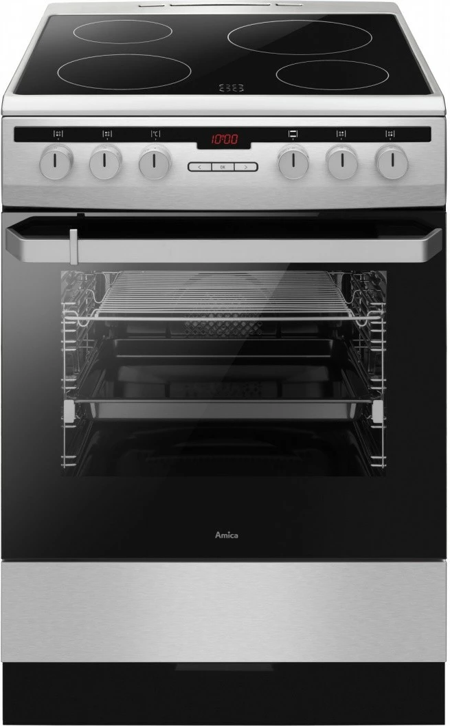 Indukcijski štedilnik Amica 6118IED3.475HTaKDp(Xx) PIZZA, 77 l, inox