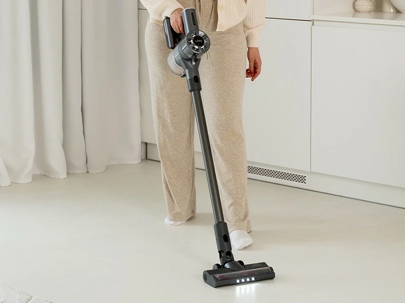 Brezžični sesalnik PowerGlide Lafe 200 W, brez kabla, siv