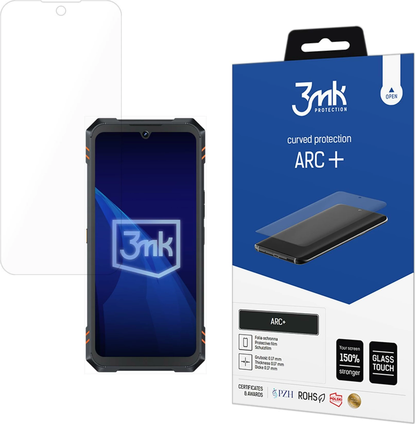 Zaščitna folija za zaslon 3mk Protection ARC+, za Cubot KingKong Star 2