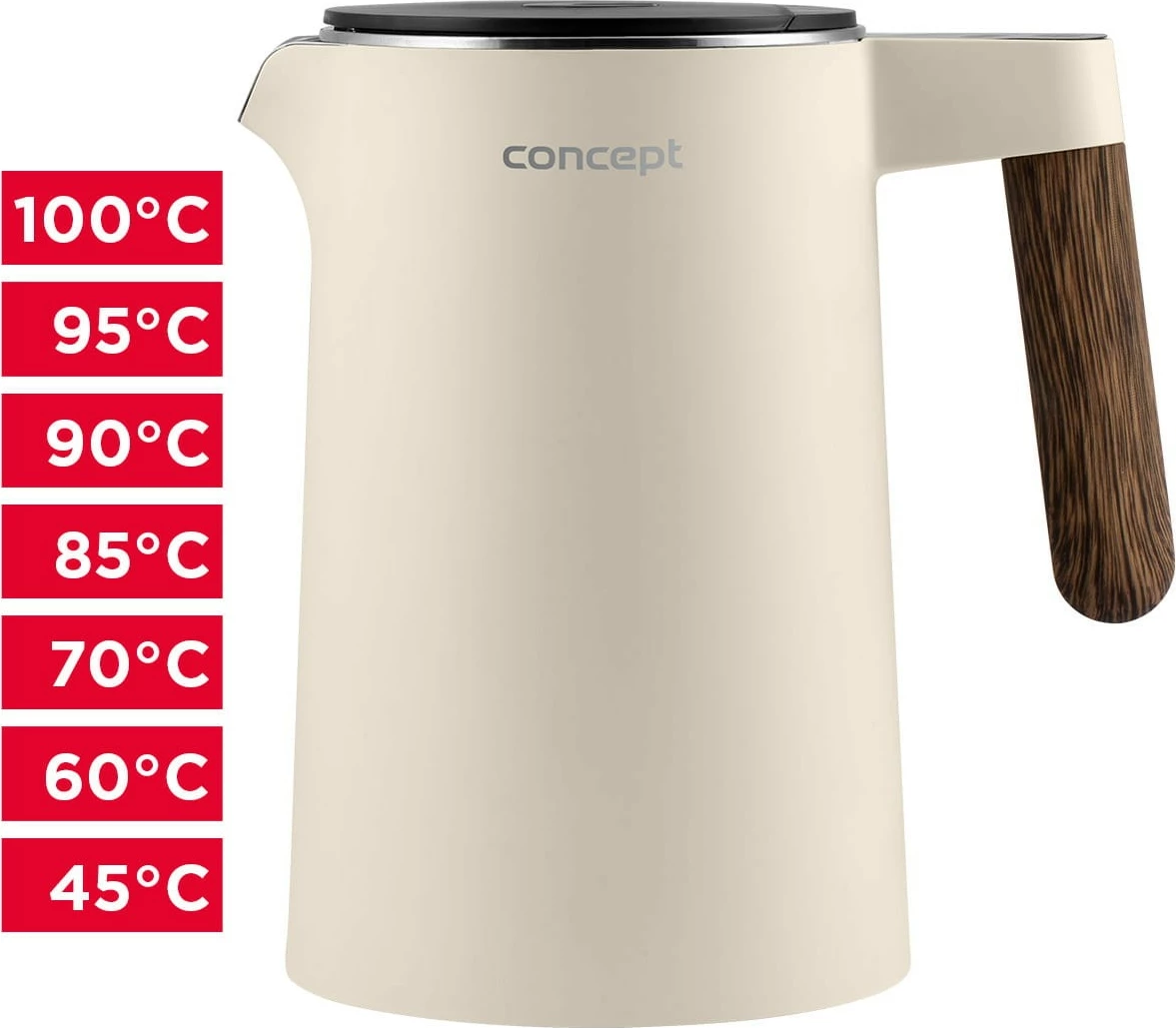 Električni ibrik Concept RK3304 Norwood, 1,5 L, vanilija